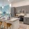 3 Place Settings at Granite Countertop Kitchen Island
