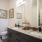 Bathroom with Dual Sink Vanity and Large Mirror